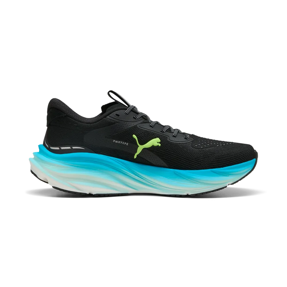 Puma Magnify NITRO™ 3 - Black/Speed Blue - Laufschuhe für Herren