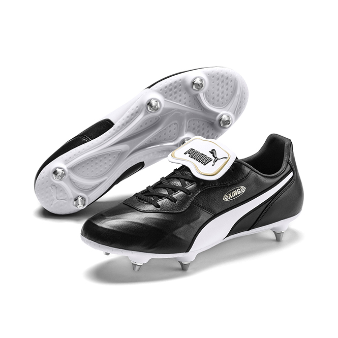 Puma King Top SG Stollenschuh Weiß Schwarz