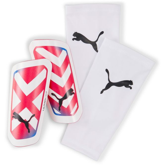 PUMA ULTRA Light Sleeve Schienbeinschoner - weiss/rot PUMA ULTRA Light Sleeve Schienbeinschoner - weiss/rot