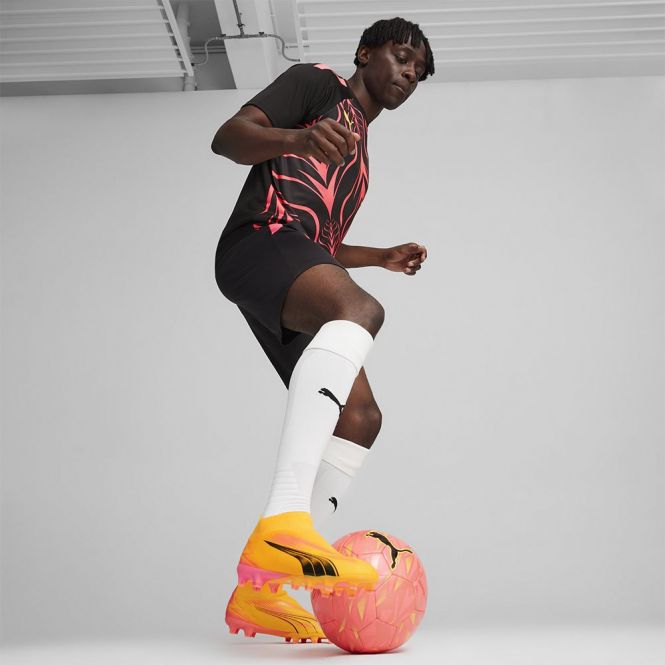 Puma ULTRA MATCH+ LL FG/AG Fussballschuh - Sun Stream Black-Sunset Glow Puma ULTRA MATCH+ LL FG/AG Fussballschuh - Sun Stream Black-Sunset Glow