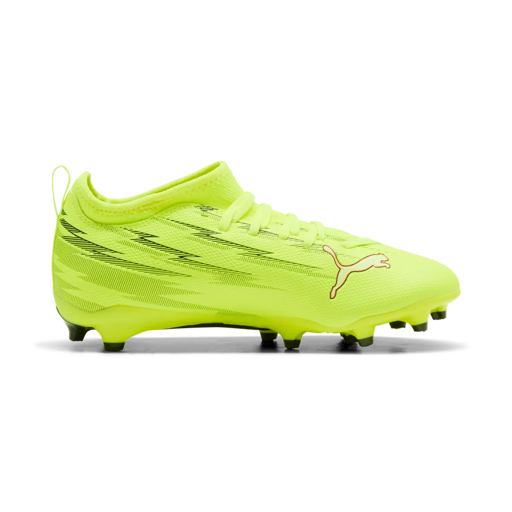 Puma ULTRA 6 MATCH FG/AG Jr Fußballschuhe Kinder- Yellow Alert/Black/Red/Lime