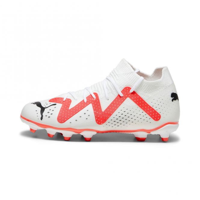 Puma FUTURE MATCH FG/AG JR Fussballschuh - white black fire red Puma FUTURE MATCH FG/AG JR Fussballschuh - white black fire red