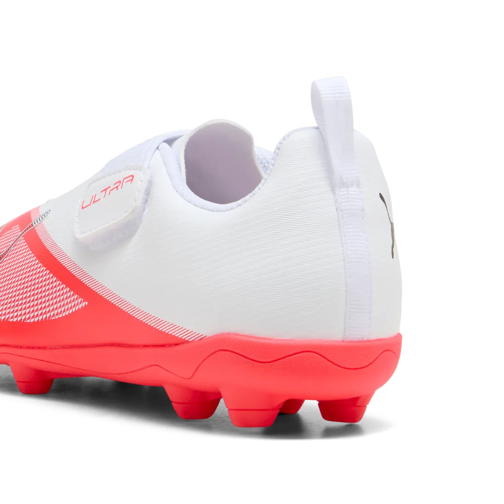 Puma ULTRA 7 PLAY V FG/AG RB Fußballschuhe Kinder – Ultra Red / Black / White