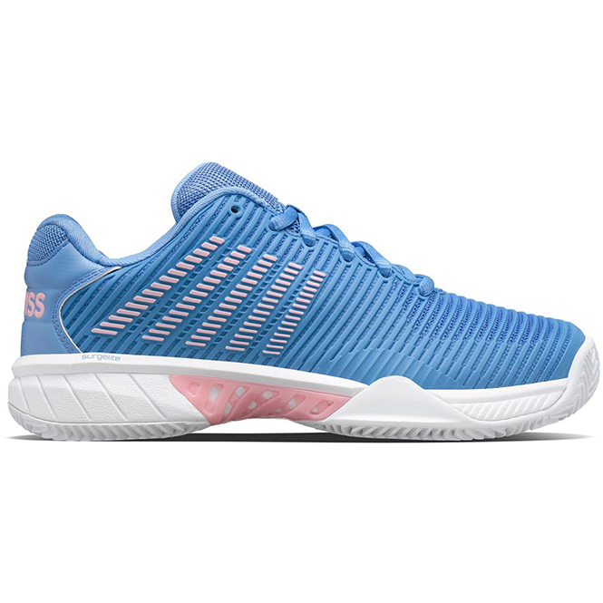 K-SWISS Hypercourt Express 2 HB Damen Tennisschuh - blau weiß pink K-SWISS Hypercourt Express 2 HB Damen Tennisschuh - blau weiß pink