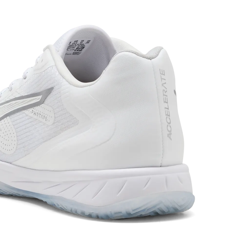 PUMA Accelerate Turbo 4 White/Silver/Ash Grey - Handballschuhe Herren