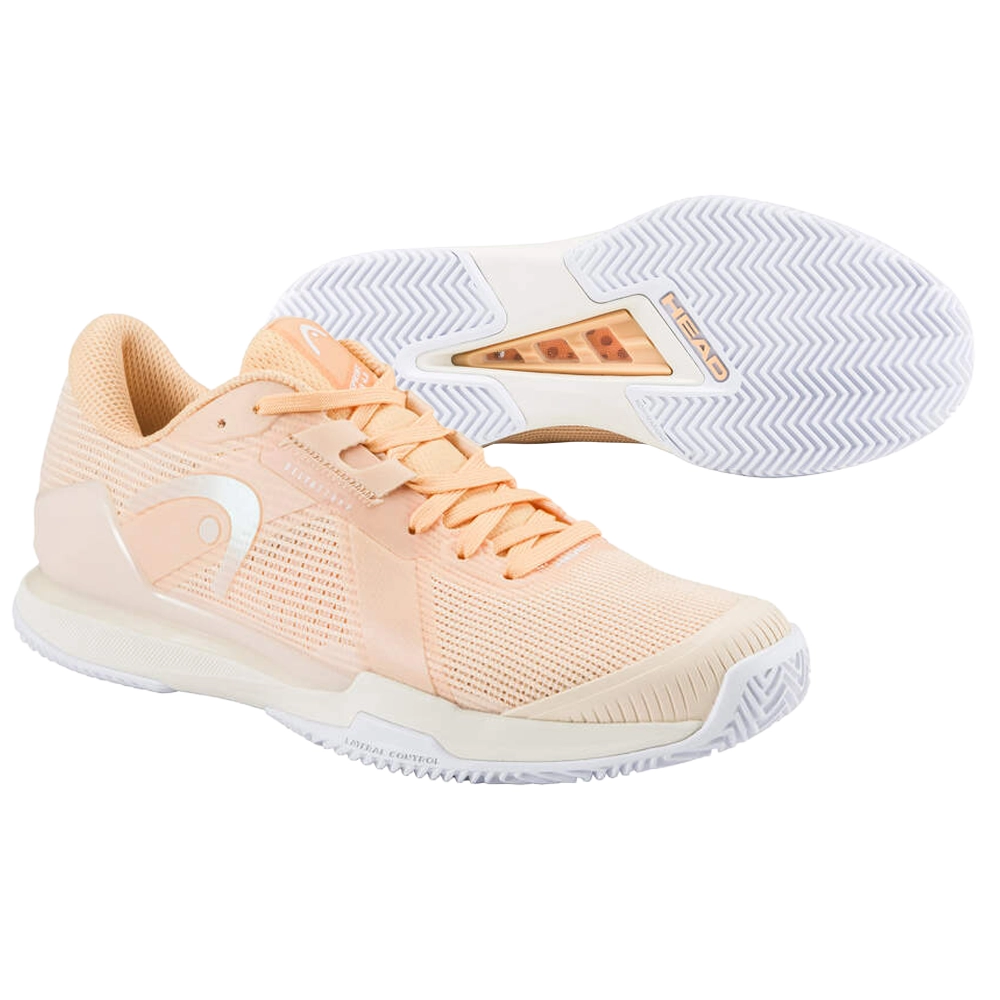 HEAD Sprint Pro 4.0 Clay Damen Tennisschuh - apricot/vanilla