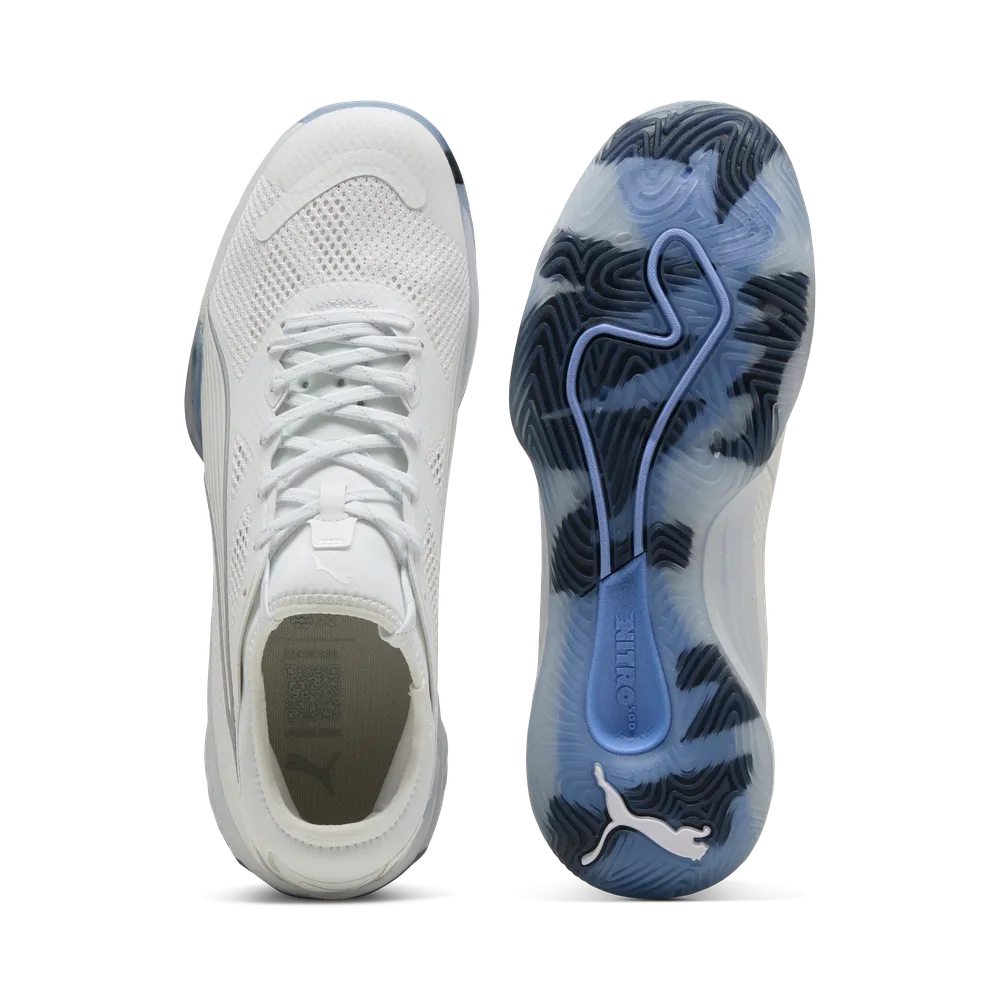 PUMA Eliminate NITRO™ SQD 4 White/Silver - Handballschuhe Herren PUMA Eliminate NITRO™ SQD 4 White/Silver - Handballschuhe Herren