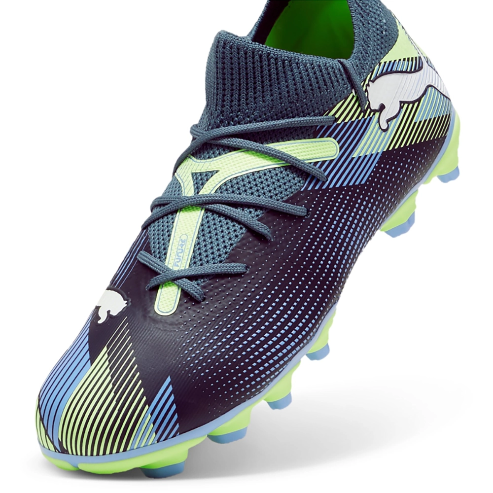 Puma FUTURE 7 MATCH FG/AG Jr Fußballschuhe Kinder – Gray Skies/White Apple Puma FUTURE 7 MATCH FG/AG Jr Fußballschuhe Kinder – Gray Skies/White Apple