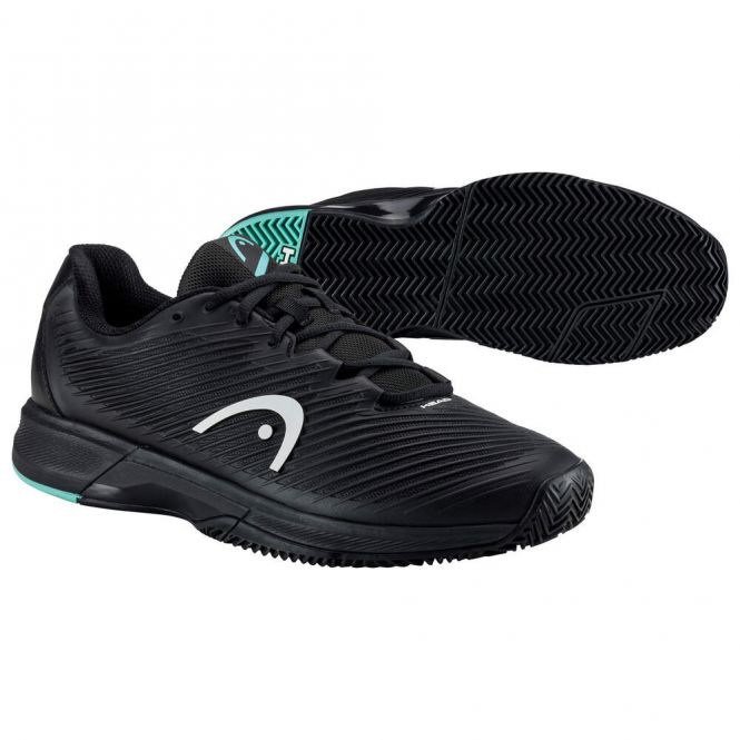 Head Revolt Pro 4.0 Clay Herren Tennisschuh - black/teal 2023 Head Revolt Pro 4.0 Clay Herren Tennisschuh - black/teal 2023