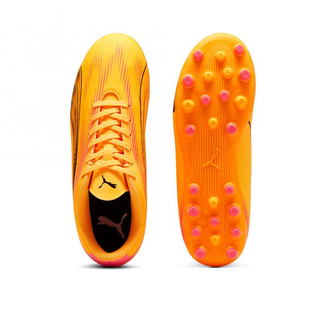 Puma ULTRA PLAY MG JR Rasen + Kunstrasenschuh - Sun Stream/Black Sunset Glow