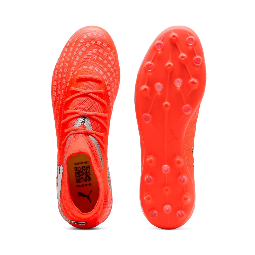 Puma FUTURE 9 MATCH MG Fußballschuhe – Glowing Red/White/Black/Sliver 