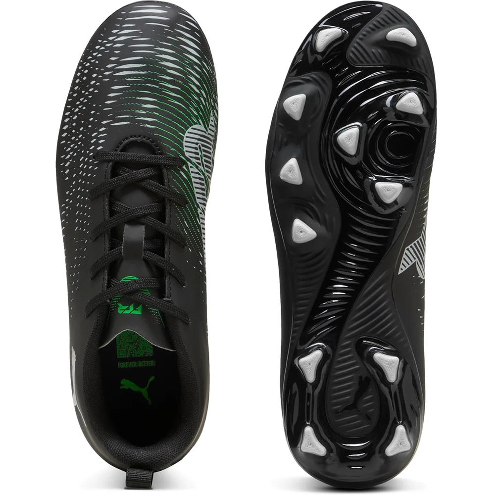 Puma FUTURE 8 PLAY FG/AG Jr Fußballschuhe Kinder - Black Silver/Fluo Green Puma FUTURE 8 PLAY FG/AG Jr Fußballschuhe Kinder - Black Silver/Fluo Green