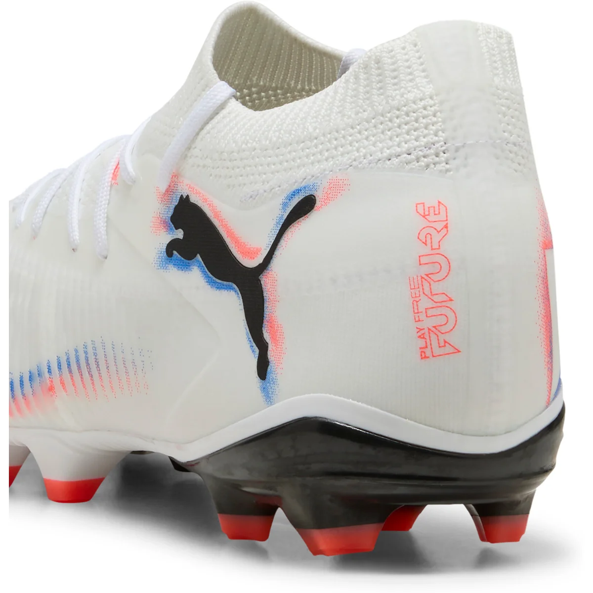 Puma FUTURE 8 MATCH FG/AG Fußballschuhe Unisex – White Black Glowing Red 