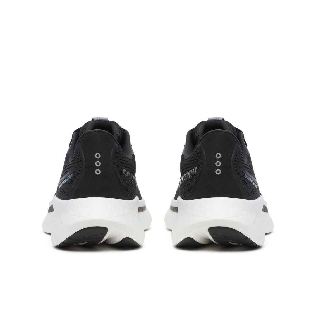 saucony Ride 18 Herren Neutral Laufschuh - Black | White 