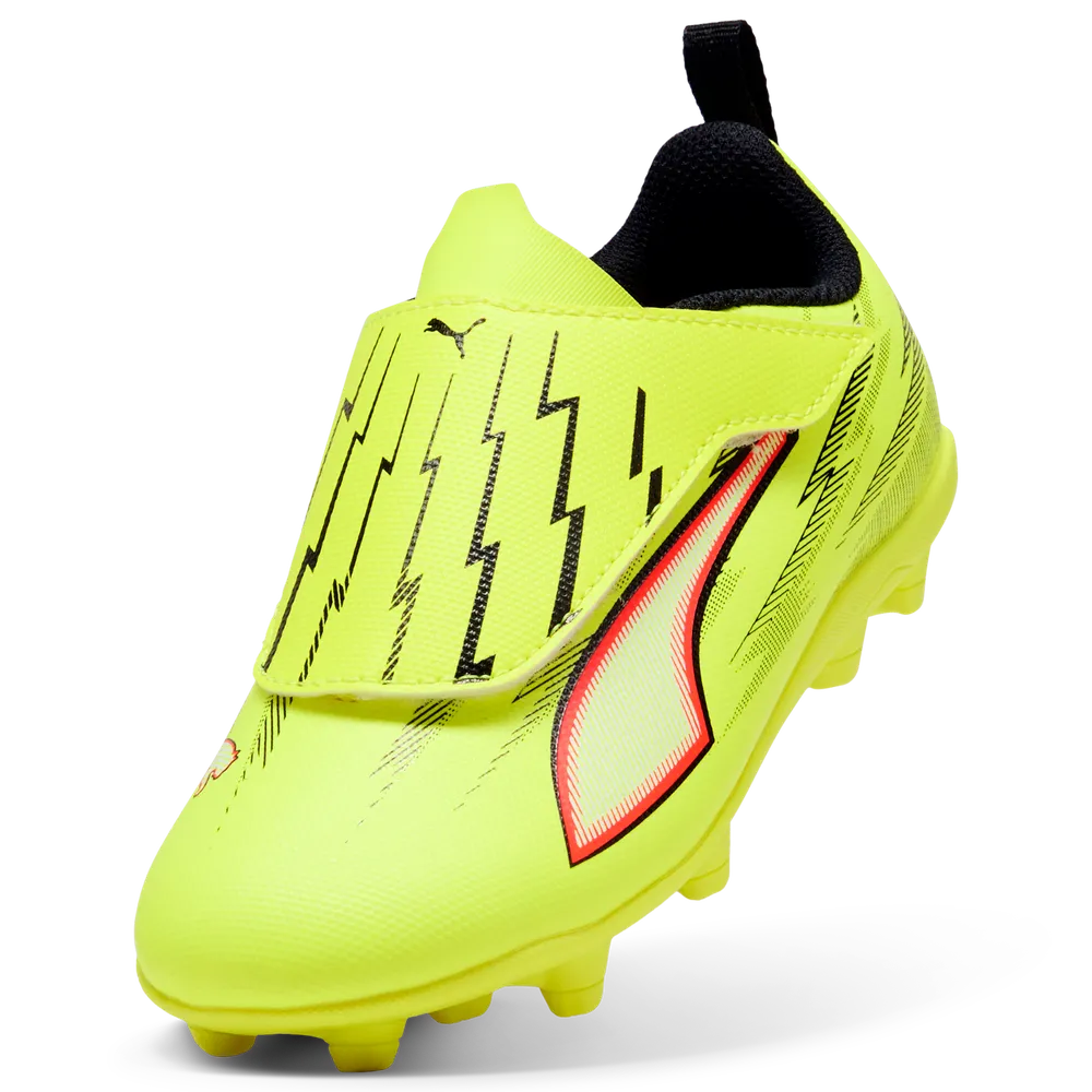 Puma ULTRA 6 PLAY V FG/AG Jr Fußballschuhe Kinder – Yellow Alert/Black/Glowing Red/Lime Puma ULTRA 6 PLAY V FG/AG Jr Fußballschuhe Kinder – Yellow Alert/Black/Glowing Red/Lime