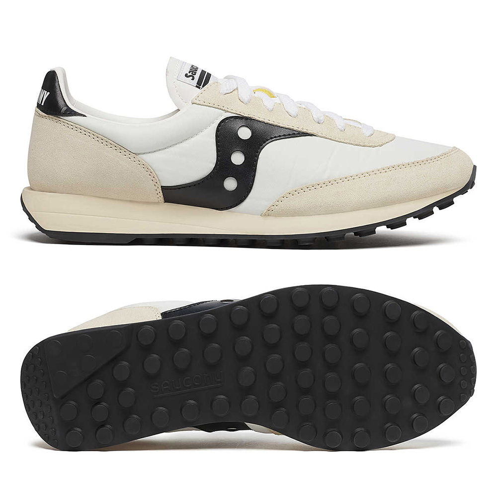 Saucony Trainer 80 Unisex Sneaker - Classic | White | Black Saucony Trainer 80 Unisex Sneaker - Classic | White | Black