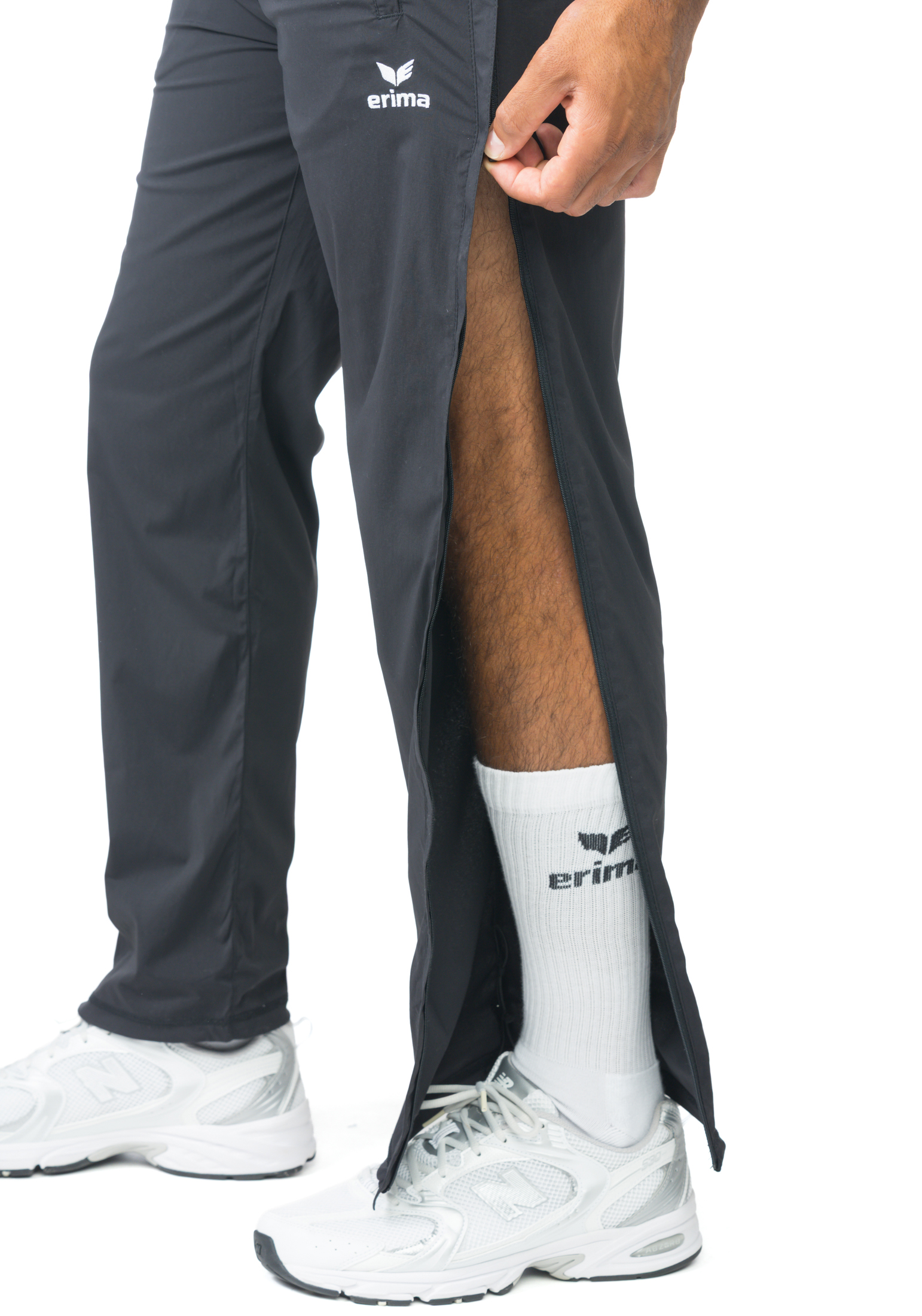 Erima Herren Hose mit durchgehendem Reißverschluss (für Reha)