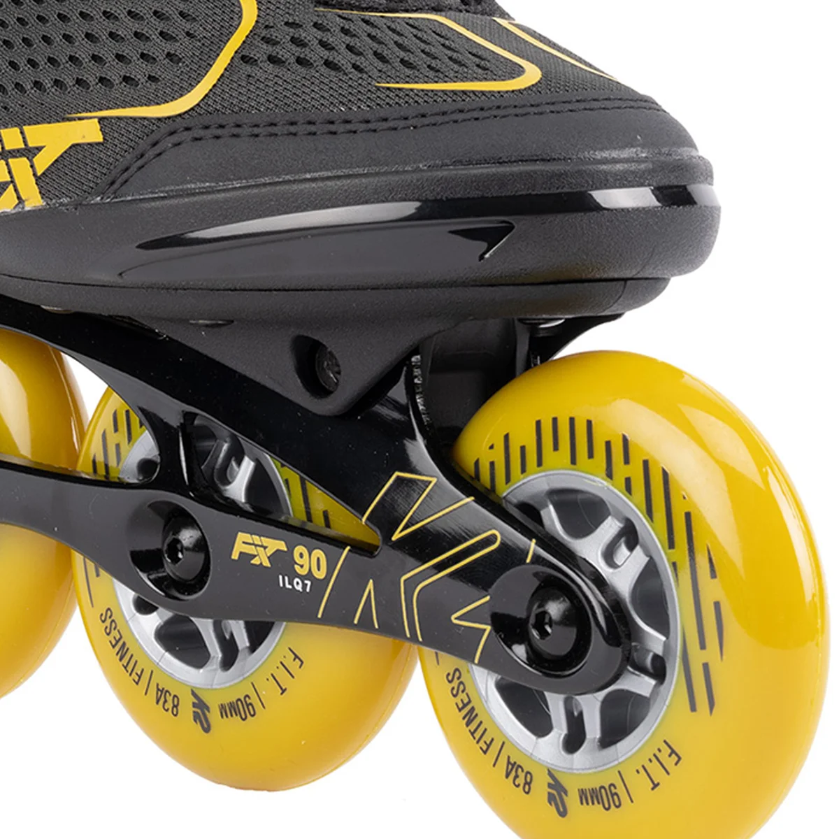 K2 F.I.T. 90 BOA Herren Inline Skate - gray/mustard