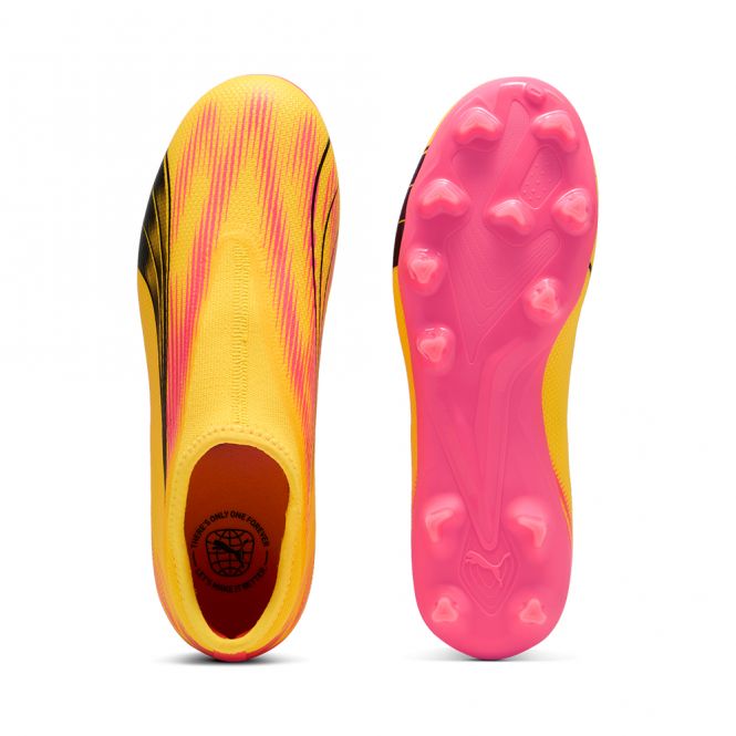 Puma ULTRA MATCH LL FG/AG JR Fussballschuh - Sun Stream Black-Sunset Glow Puma ULTRA MATCH LL FG/AG JR Fussballschuh - Sun Stream Black-Sunset Glow