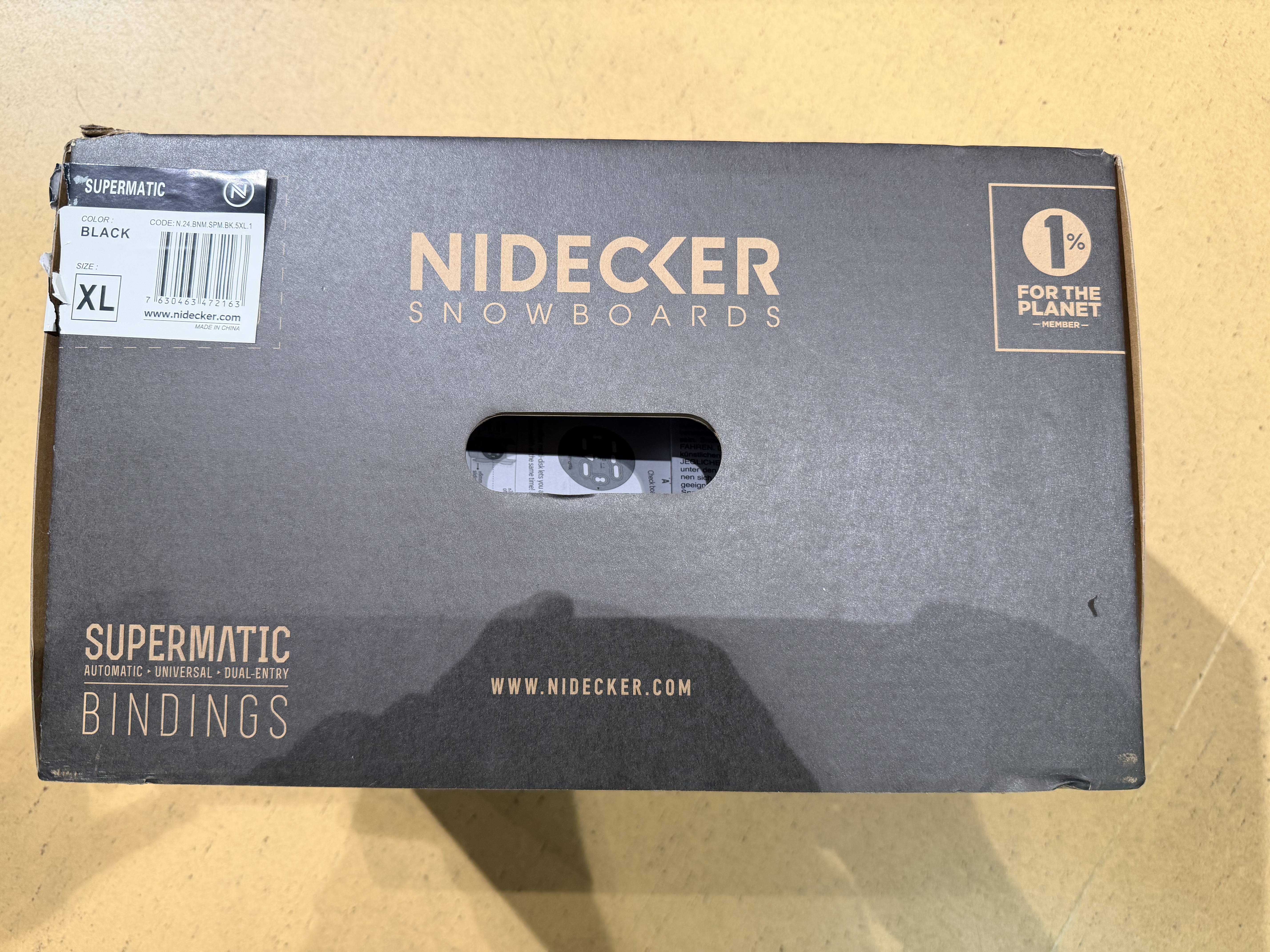 Nidecker Supermatic Snowboard Bindung schwarz (gebraucht - sehr guter Zustand) Nidecker Supermatic Snowboard Bindung schwarz (gebraucht - sehr guter Zustand)