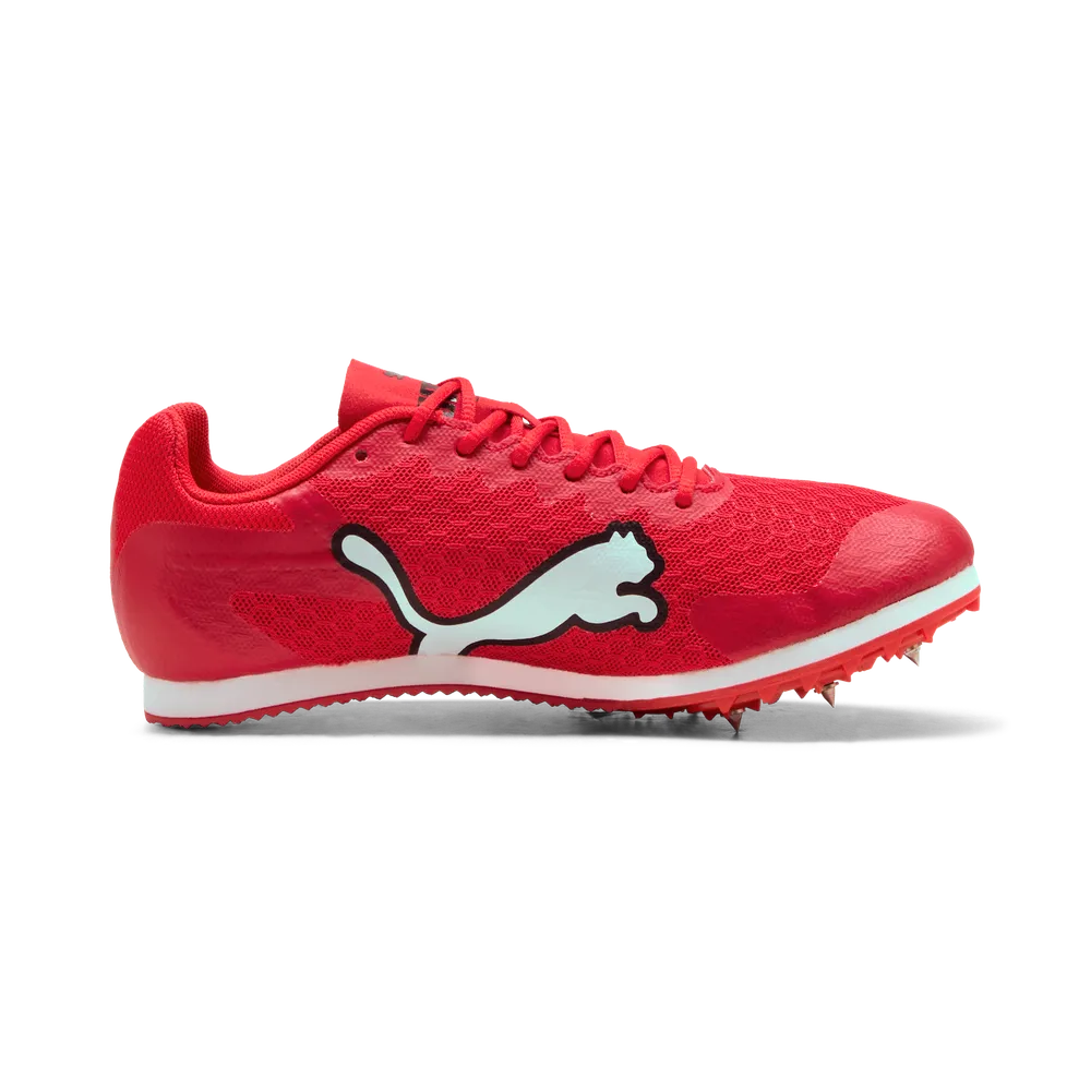 Puma evoSPEED Star 9 Junior Leichtathletikschuh (Spikes) – Red/White/Black Puma evoSPEED Star 9 Junior Leichtathletikschuh (Spikes) – Red/White/Black