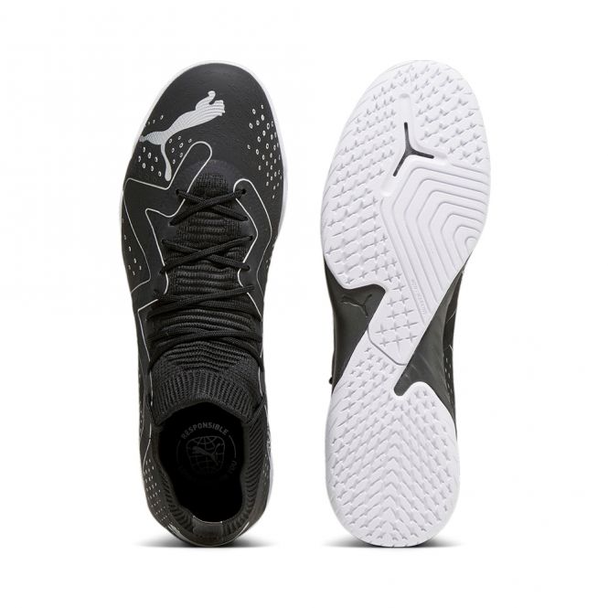 Puma FUTURE MATCH IT Hallenschuh - black silver Puma FUTURE MATCH IT Hallenschuh - black silver