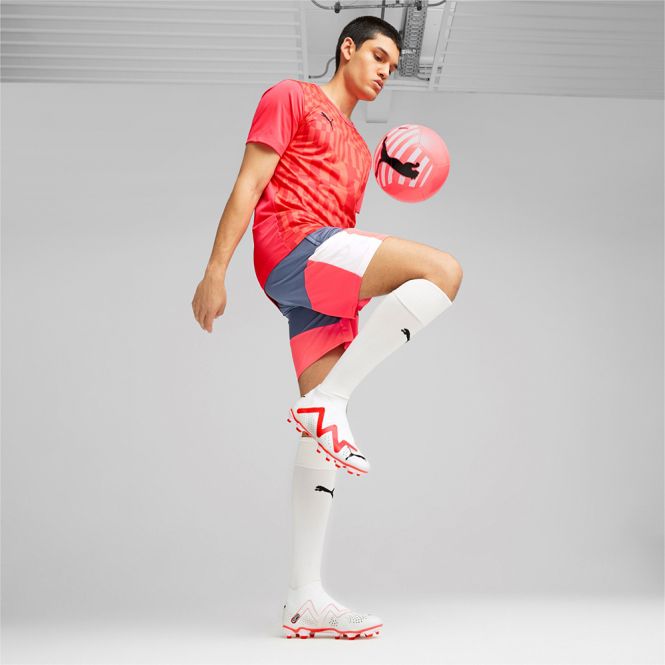 Puma FUTURE MATCH+ LL FG/AG Fussballschuh - white black fire red Puma FUTURE MATCH+ LL FG/AG Fussballschuh - white black fire red