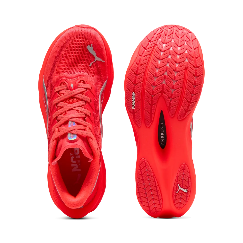 Puma Deviate NITRO™ 4 Laufschuhe für Damen – Ultra Red/Silver Puma Deviate NITRO™ 4 Laufschuhe für Damen – Ultra Red/Silver