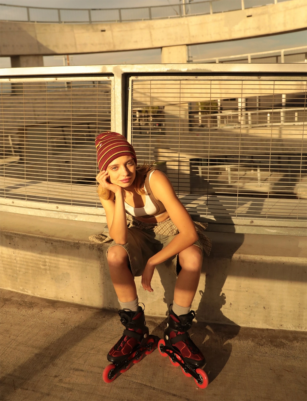 K2 Alexis 90 BOA Damen Inline Skate - burgandy/orange K2 Alexis 90 BOA Damen Inline Skate - burgandy/orange