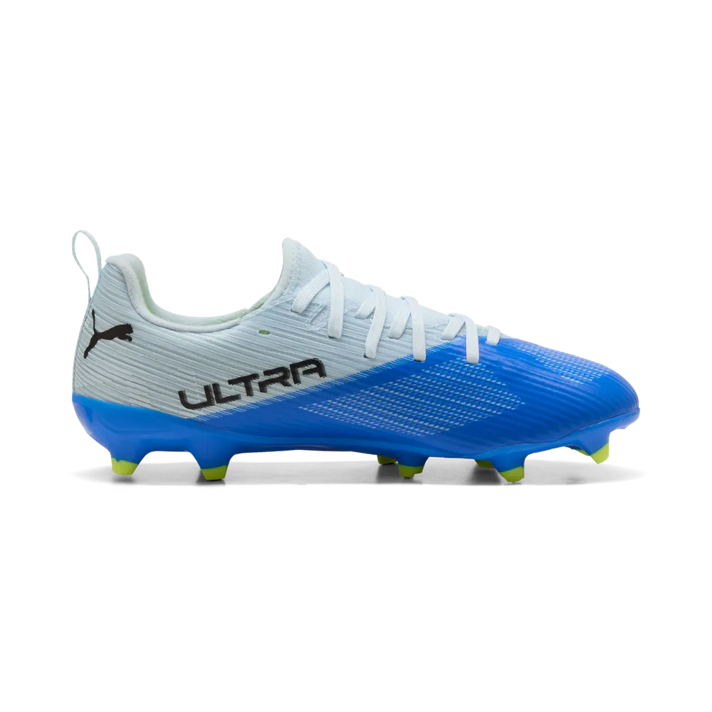 Puma ULTRA 7 MATCH FG/AG Fußballschuhe Kinder – Ultra Blue / Icy Blue / Black / Lime Squeeze