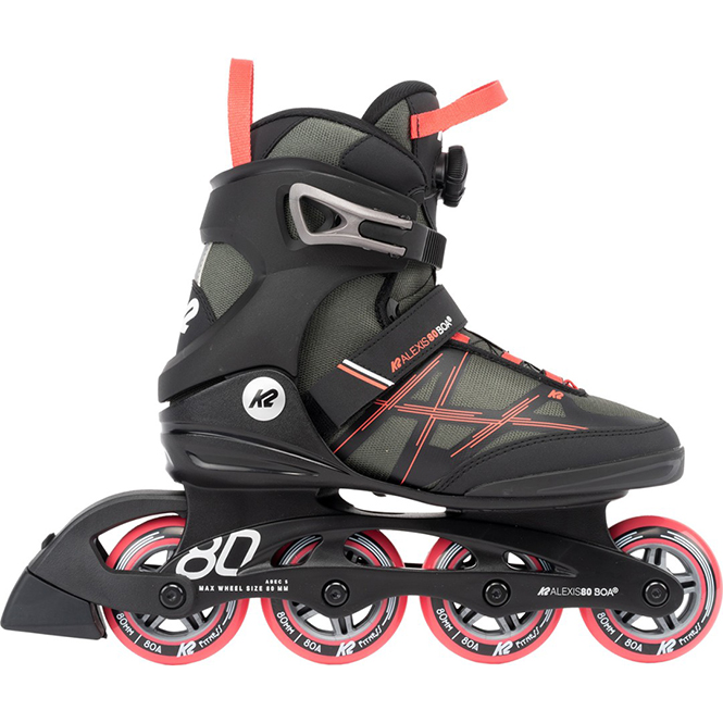K2 Alexis 80 BOA W Inline Skate gray/coral K2 Alexis 80 BOA W Inline Skate gray/coral