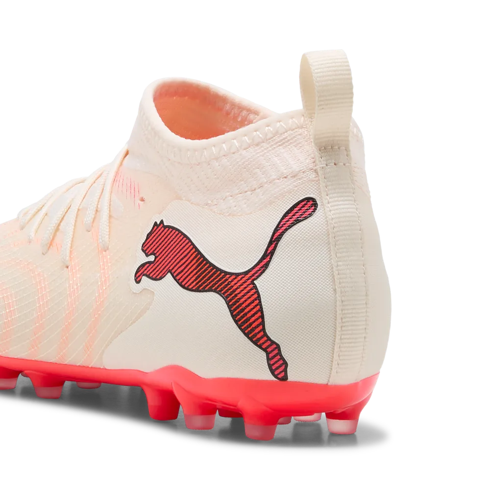 Puma FUTURE 9 MATCH MG Fußballschuhe Kinder – Sugared Almond / White Ultra Red / Black
