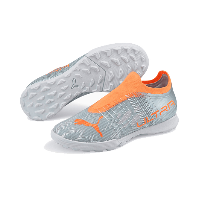 Puma ULTRA 3.4 TT Jr. Kunstrasenschuh - silber orange Puma ULTRA 3.4 TT Jr. Kunstrasenschuh - silber orange