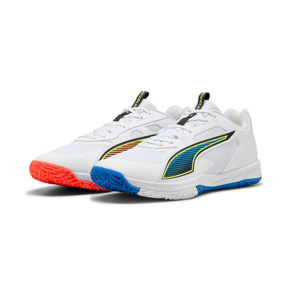 PUMA Accelerate Pro 4 Game On White/Red/Blue - Handballschuhe Herren PUMA Accelerate Pro 4 Game On White/Red/Blue - Handballschuhe Herren