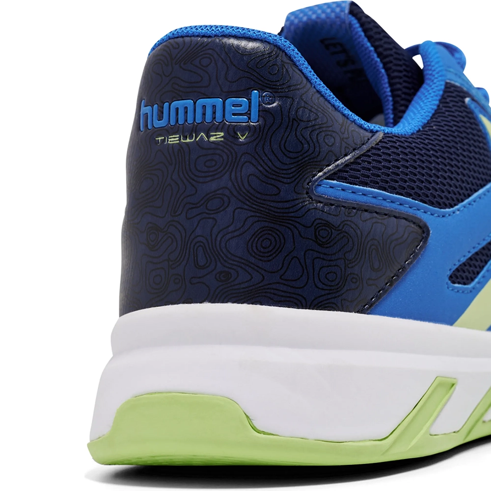 Hummel TEIWAZ V Hallenschuhe – Blue / Green Hummel TEIWAZ V Hallenschuhe – Blue / Green