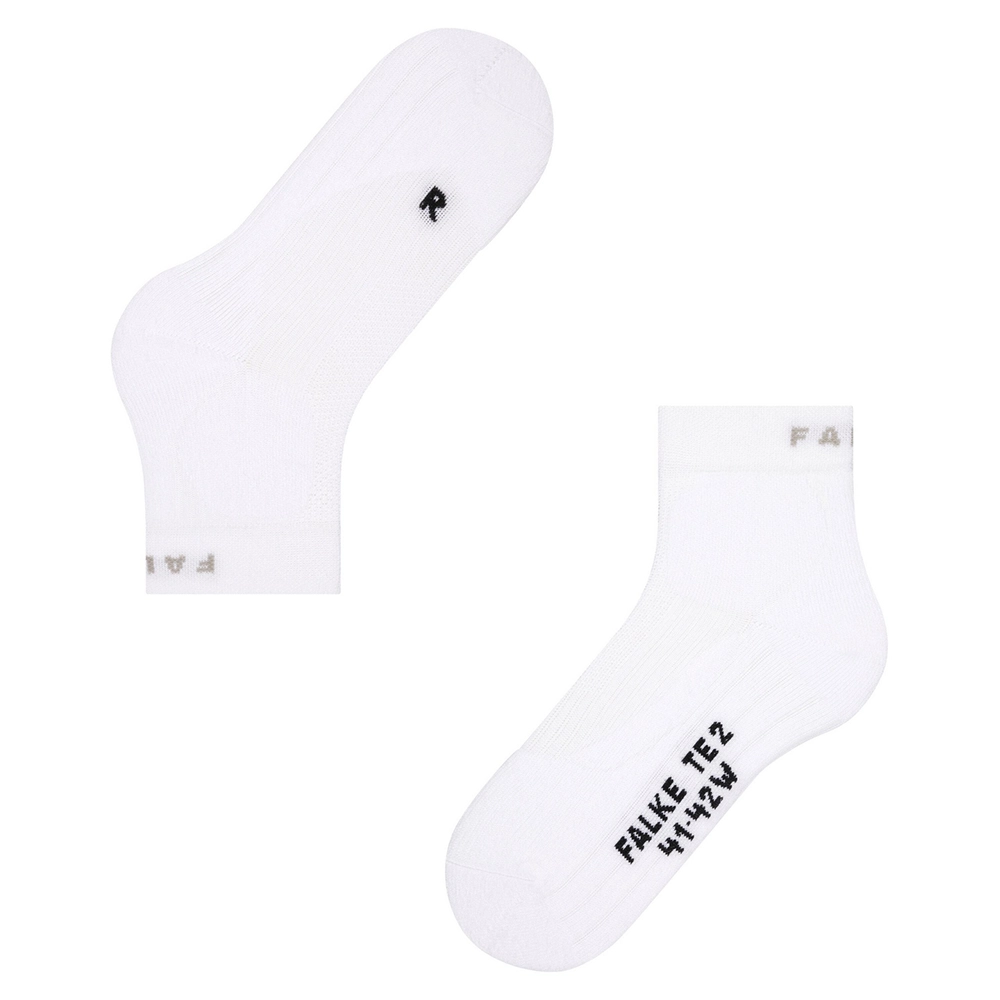 FALKE TE2 Short Damen – Tennis Kurzsocken Weiß FALKE TE2 Short Damen – Tennis Kurzsocken Weiß