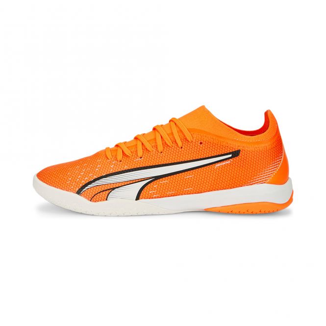 Puma ULTRA MATCH IT Hallenschuh - ultra orange white blue glimmer Puma ULTRA MATCH IT Hallenschuh - ultra orange white blue glimmer