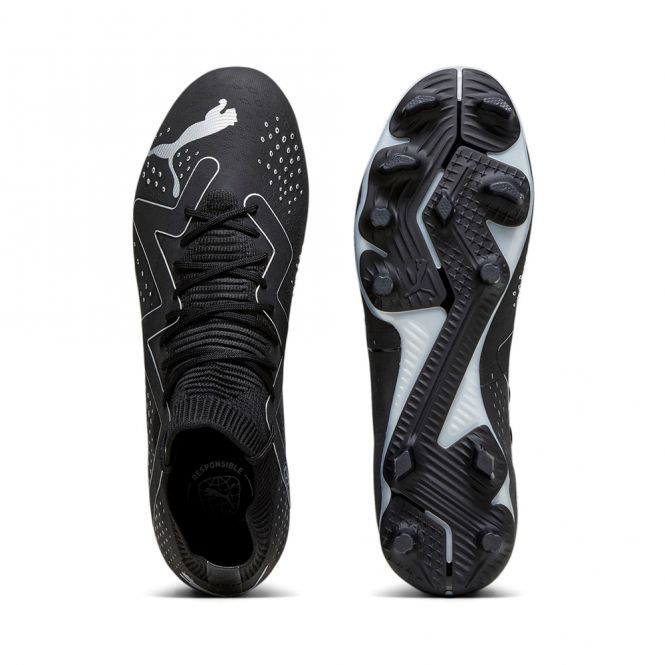 Puma FUTURE MATCH FG/AG Fussballschuh - black silver Puma FUTURE MATCH FG/AG Fussballschuh - black silver