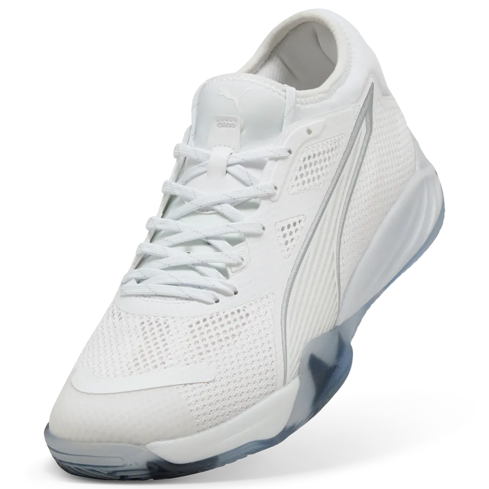 PUMA Eliminate NITRO™ SQD 4 White/Silver - Handballschuhe Herren