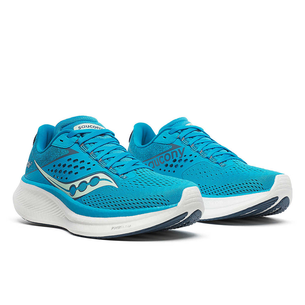saucony Ride 17 Damen Neutral Laufschuh - ViZiBlue | Mirage