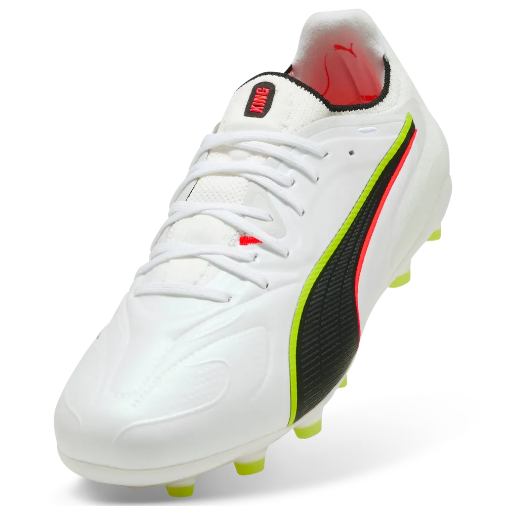 Puma KING 20 ULTIMATE FG Fußballschuhe - White/Red/Yellow Alert Puma KING 20 ULTIMATE FG Fußballschuhe - White/Red/Yellow Alert