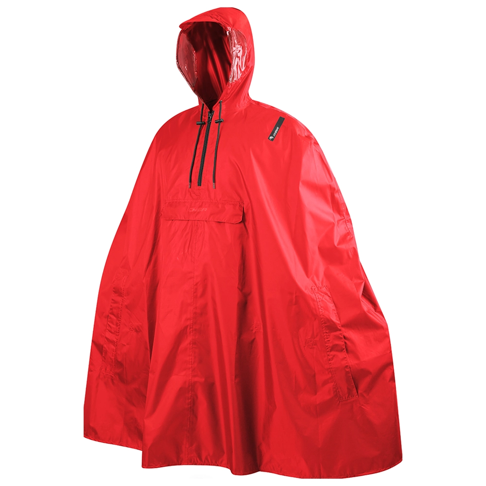 chiba Regenponcho - Rot