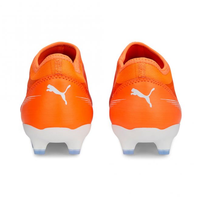 Puma ULTRA MATCH LL FG/AG JR Fussballschuh - ultra orange white blue glimmer