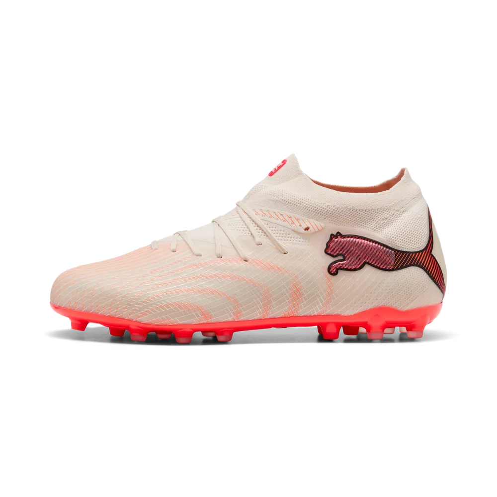 Puma FUTURE 9 PRO MG Fußballschuhe – Sugared Almond / White Ultra Red / Black