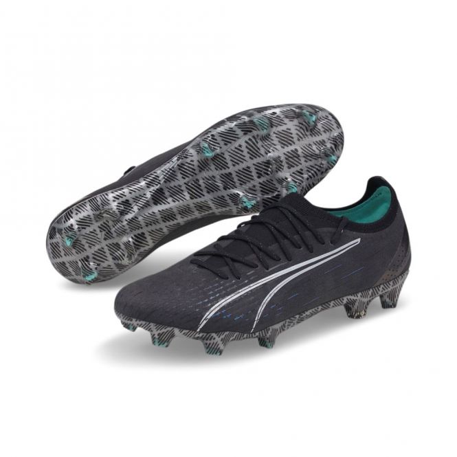 Puma ULTRA Ultimate FG/AG Fussballschuh - schwarz silber türkis Puma ULTRA Ultimate FG/AG Fussballschuh - schwarz silber türkis