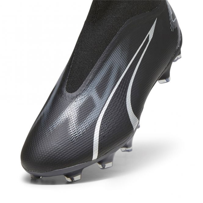 Puma ULTRA MATCH+ LL FG/AG Fussballschuh - black silver Puma ULTRA MATCH+ LL FG/AG Fussballschuh - black silver