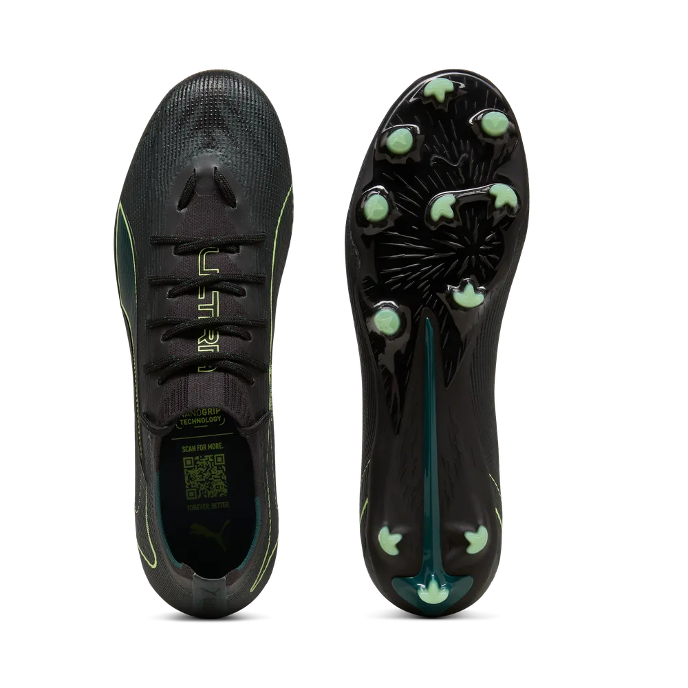 Puma ULTRA 6 PRO FG/AG Fußballschuhe - Black/Fizzy Green