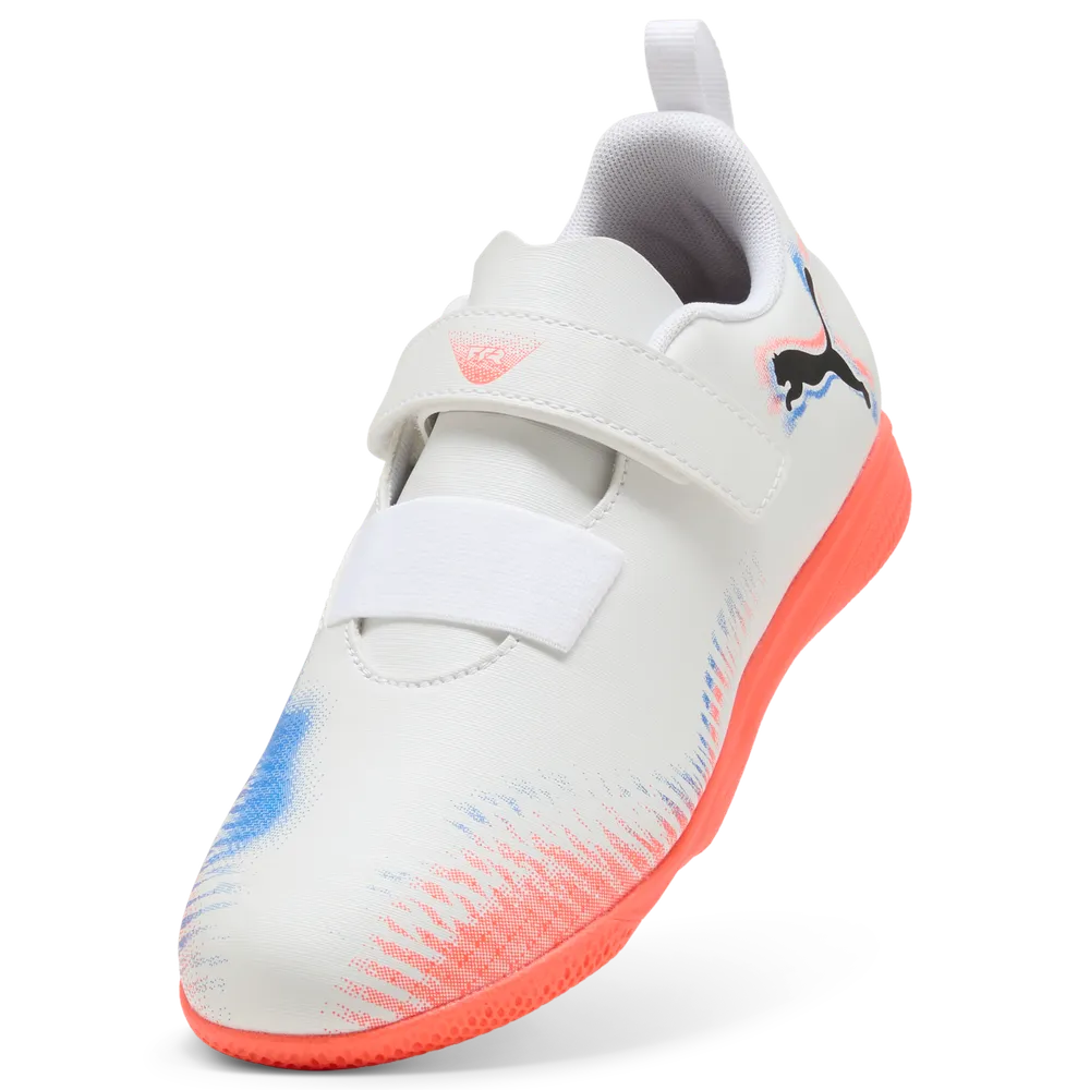 Puma FUTURE 8 PLAY V IT Jr Fußball Hallenschuhe Kinder – White Black Glowing Red Puma FUTURE 8 PLAY V IT Jr Fußball Hallenschuhe Kinder – White Black Glowing Red