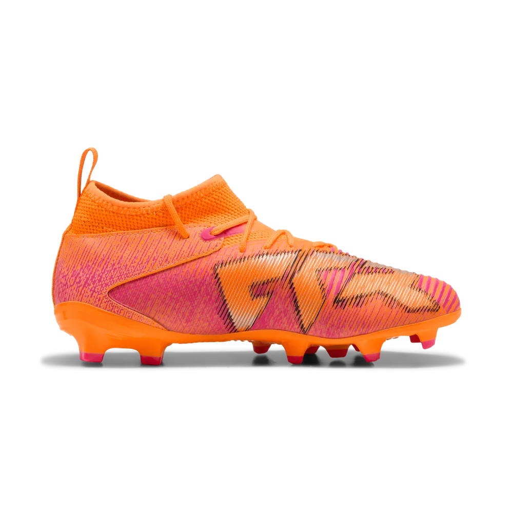 Puma FUTURE 8 MATCH FG/AG Jr Fußballschuhe Kinder – Heat Fire/Black Ravish