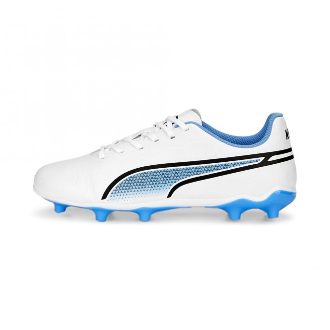 Puma King Match Jr. FG/AG Kinder Fussballschuh - white blue glimmer Puma King Match Jr. FG/AG Kinder Fussballschuh - white blue glimmer